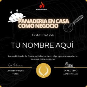 Certificado de finalización del curso