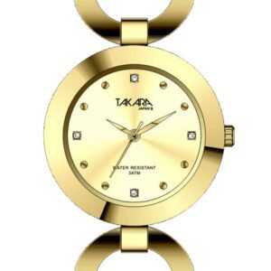 Reloj dorado Takara para dama.